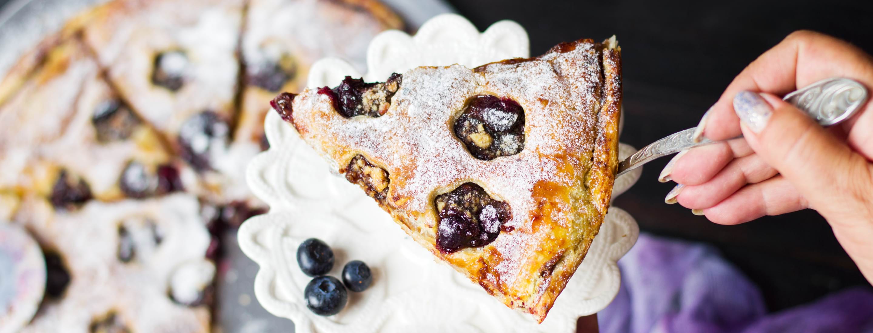 A delicious blueberry pie